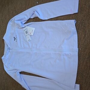 Roxy Women's Essentials Long Sleeve Zip-Up Rashguard M white**